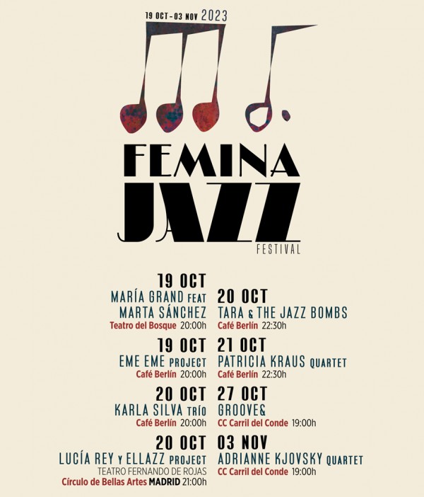  FeminaJazz celebrará su quinta edición impulsando de nuevo el talento femenino en el jazz español e internacional