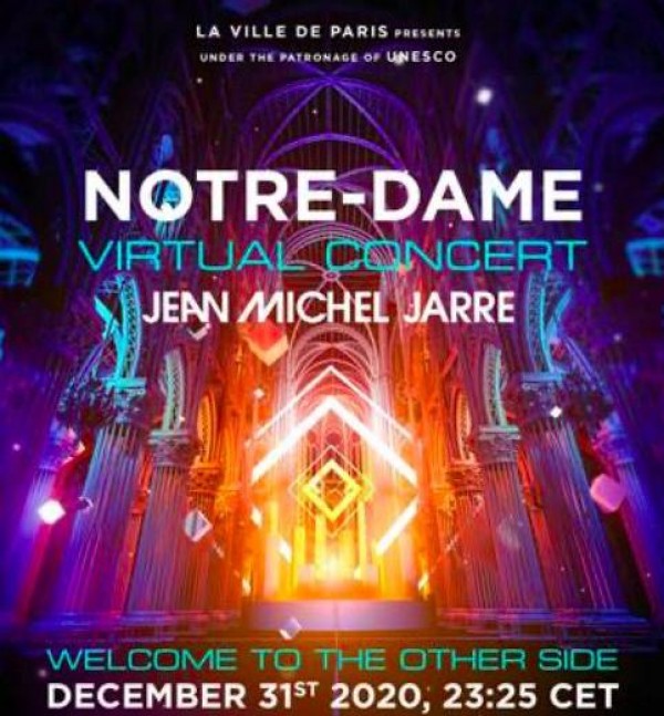  Jean-Michel Jarre recibirá el Año Nuevo con un concierto en el entorno virtual de la catedral de Notre-Dame de París