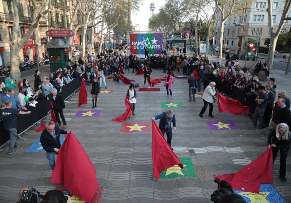 Barcelona se inspira en el Paseo de la Fama de Hollywood para crear su Rambla de les Arts