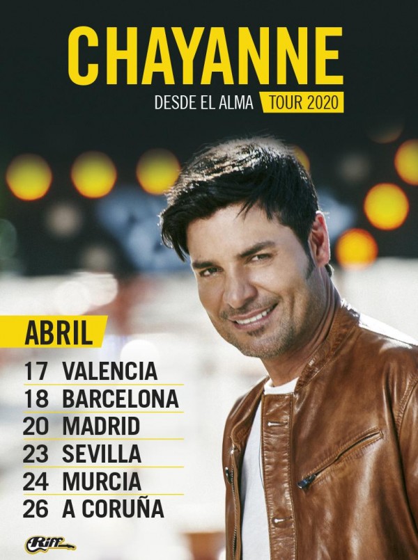 Chayanne hará una gira por España en abril