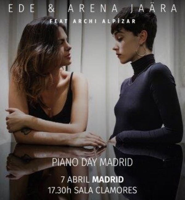 El internacional Piano Day llega a Madrid el 7 de abril con Ede & Arena Jaära