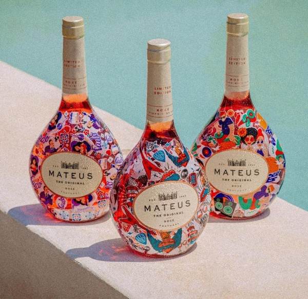 El vino portugués Mateus Rosé lanza un serie limitada de botellas inspiradas en el fado, el rock y el dance