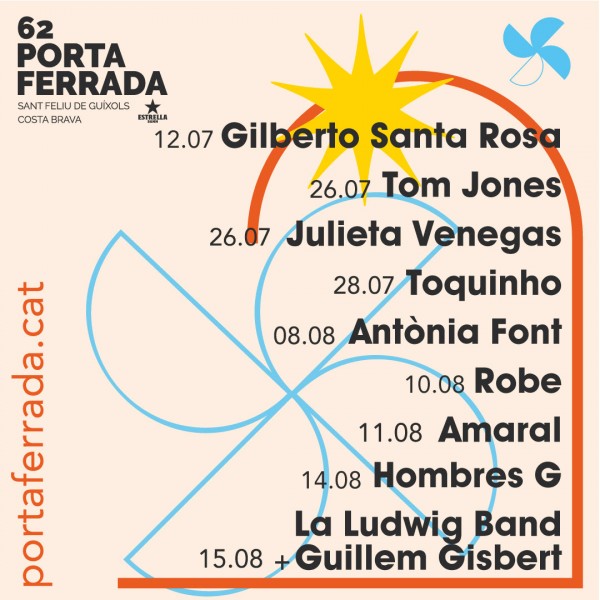 Gilberto Santa Rosa, Tom Jones y Toquinho, entre las estrellas el 62.º Festival de la Porta Ferrada