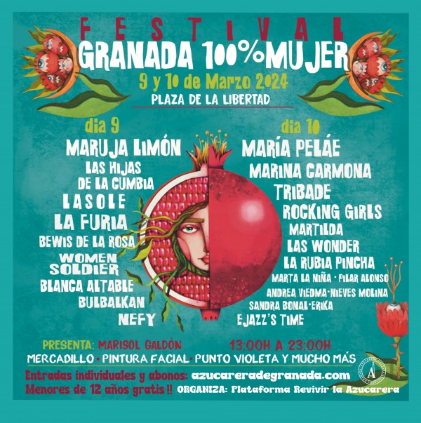 Gran cita de bandas femeninas españolas en el Festival Granada 100 % Mujer