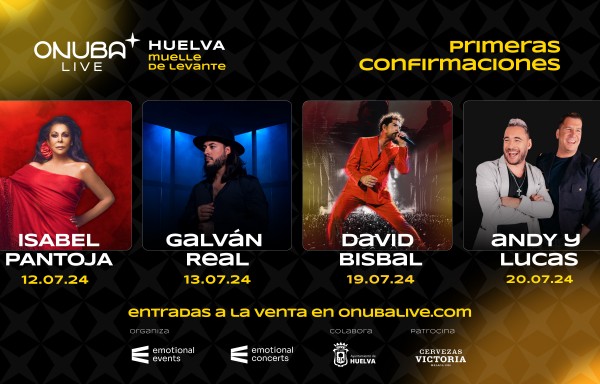 Huelva estrenará en julio el primer ciclo de conciertos Onuba Live