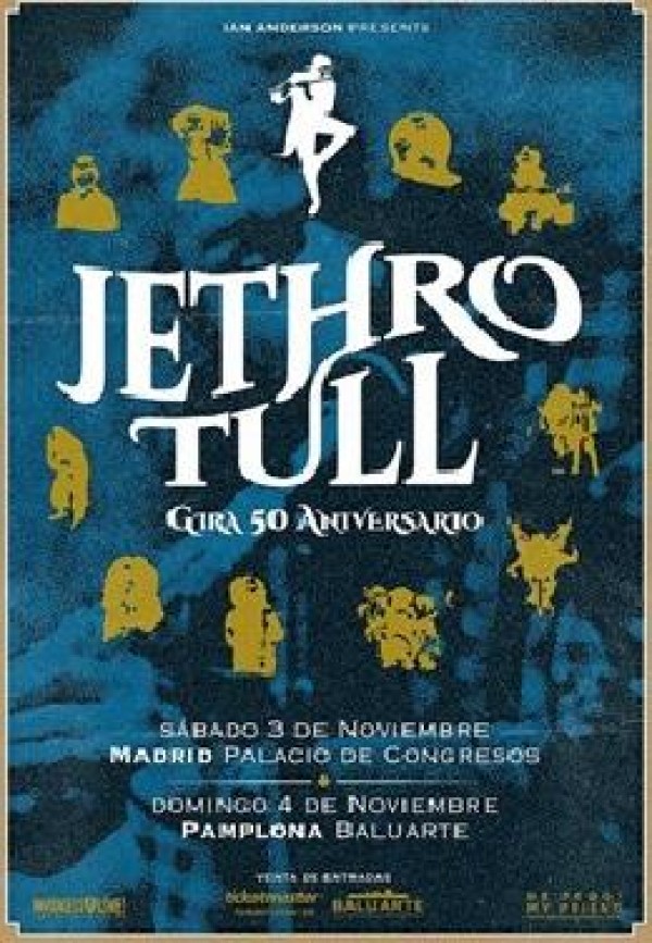 La gira del quincuagésimo aniversario de Jetro Tull parará en Madrid y Pamplona