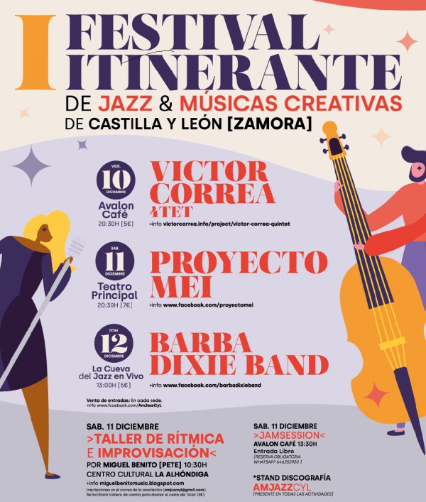 Músicos de Castilla y León crean el I Festival Itinerante de jazz y músicas creativas.