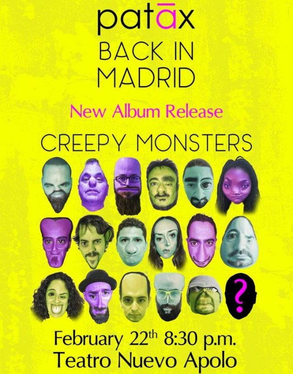 Patax presenta su cuarto disco ‘Creepy Monsters’ en el Teatro Nuevo Apolo de Madrid