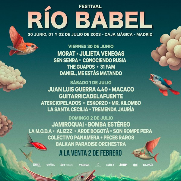 Río Babel se celebrará de nuevo entre el 30 de junio al 2 de julio con Juan Luis Guerra, Morat, Bomba Estéreo y Julieta Venegas en el cartel