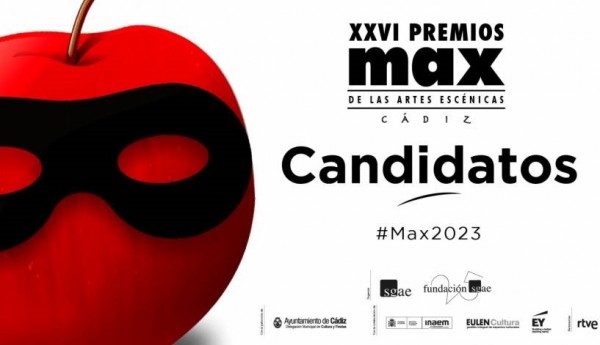Ya se han anunciado los candidatos a los Premios Max 2023 que se entregarán en Cádiz el 17 de abril